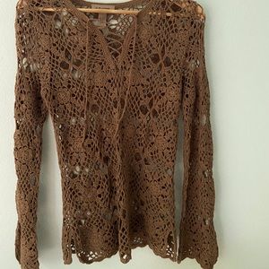 i.e. relaxed hand knit cover up